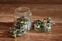 nkuku CHRISTMAS DECORATIONS Adisa Bauble Jar - Mixed Green & Clear