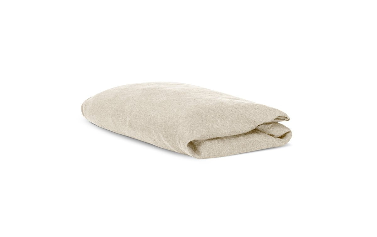 Nkuku TEXTILES Adya Linen Fitted Sheet - Natural