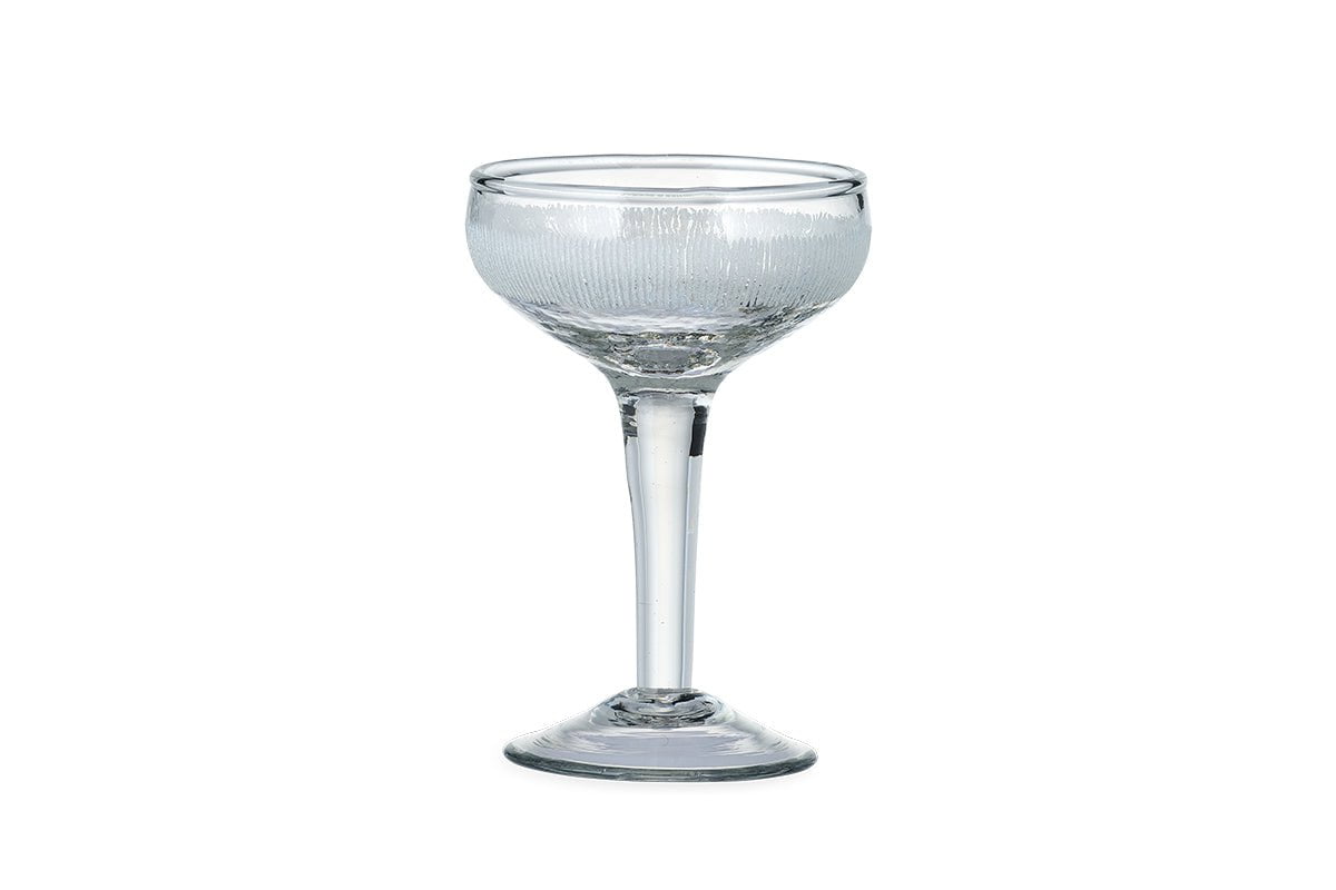 Nkuku Glassware Anara Etched Champagne Glass - Clear (Set of 4)