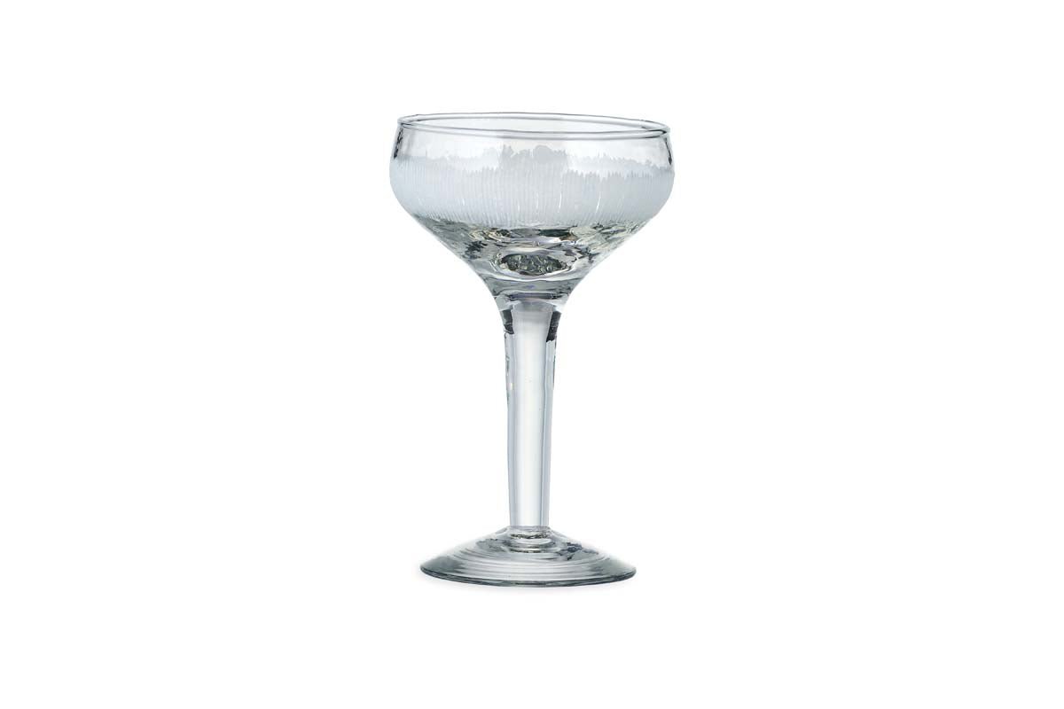 Nkuku Glassware Anara Etched Cocktail Glass - Clear (Set of 4)