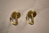 Nkuku HOOKS, KNOBS & RAILS Aniko Iron Ceiling Hook - Brass - Set of 2