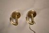 Nkuku HOOKS, KNOBS & RAILS Aniko Iron Ceiling Hook - Brass - Set of 2