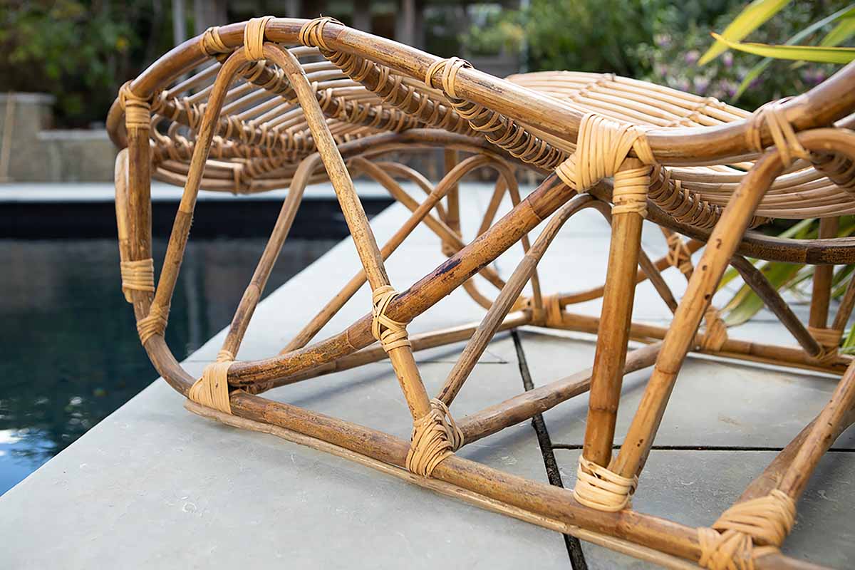 nkuku OUTDOOR LIVING Arlia Rattan Lounger