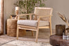 Nkuku FURNITURE Atri Mango Wood & Cane Occasional Chair