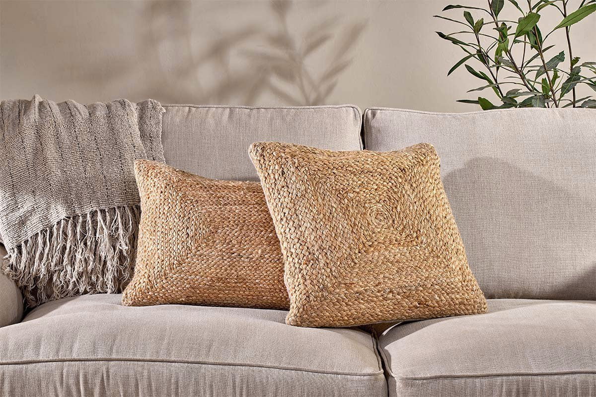 Nkuku TEXTILES Barjora Braided Hemp Cushion Cover