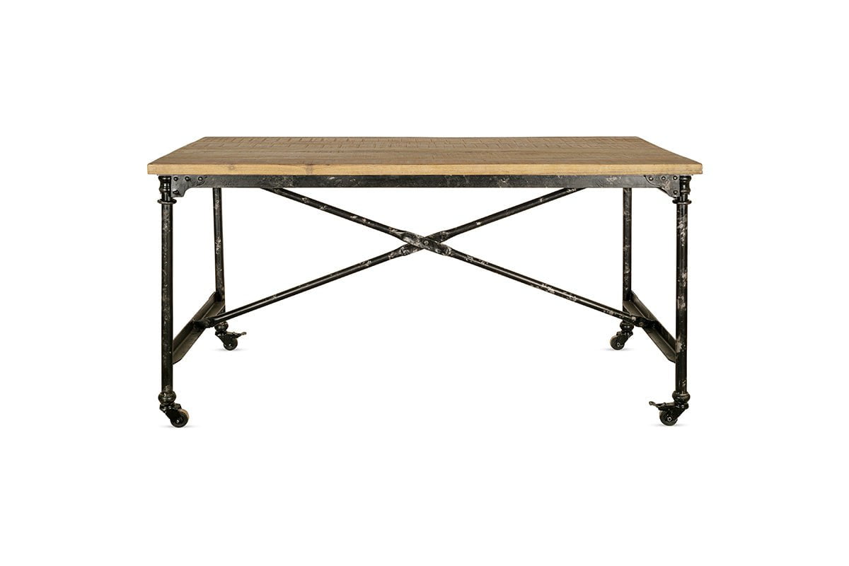 Nkuku TABLES Benia Iron & Reclaimed Wood  Desk