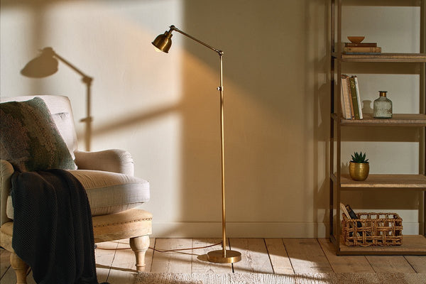 Nkuku LAMPS AND SHADES Chapda Task Floor Lamp