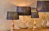 nkuku LAMPS AND SHADES Copy of Dia Jute Lampshade - Ink (NEW)