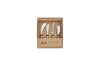 Nkuku Tableware Darsa Cheese Knife Set - Brushed Gold - (Set of 4)