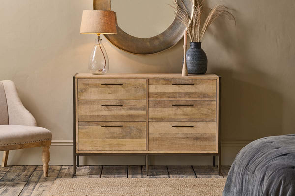 Nkuku FURNITURE Dasai Mango Wood Chest of Drawers