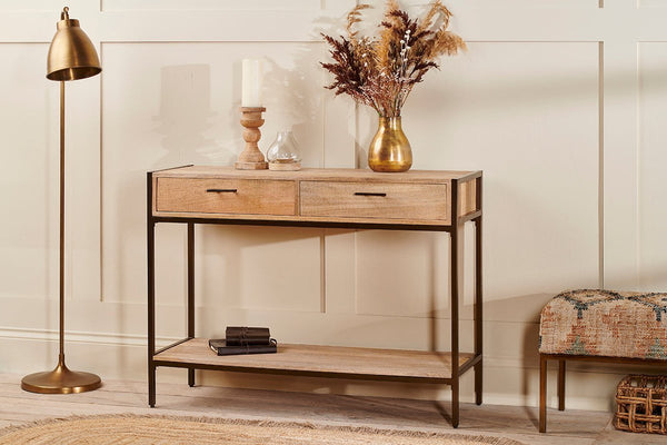 nkuku TABLES Dasai Mango Wood Console Table