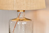 nkuku LAMPS AND SHADES Edina Recycled Glass Table Lamp - Clear - Small