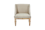 Nkuku Furniture Elbu Linen Armchair - Stone