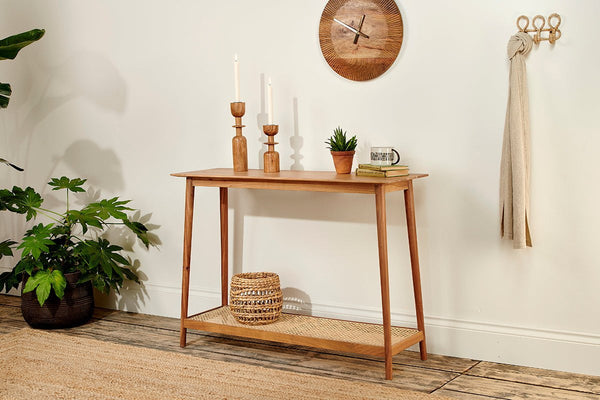 nkuku TABLES Erabar Acacia & Cane Console Table