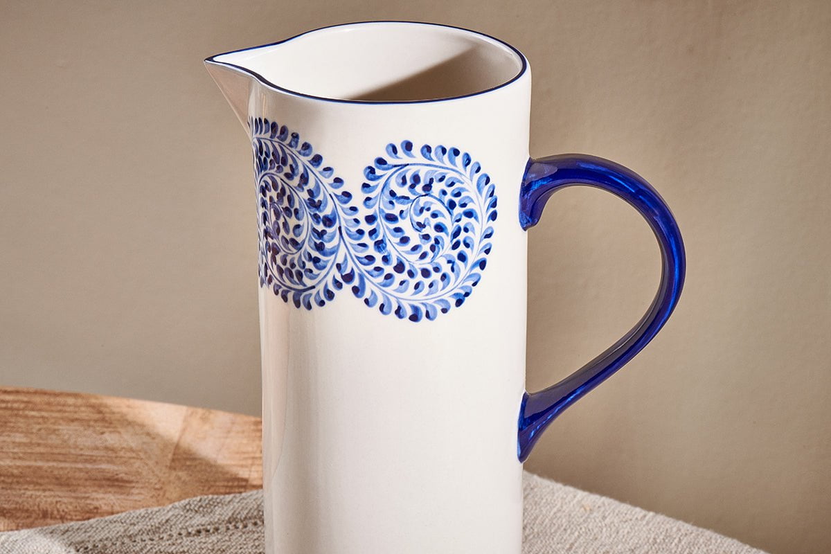 nkuku SERVEWARE Eshani Jug - Indigo