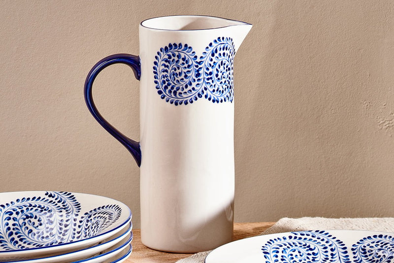 nkuku SERVEWARE Eshani Jug - Indigo