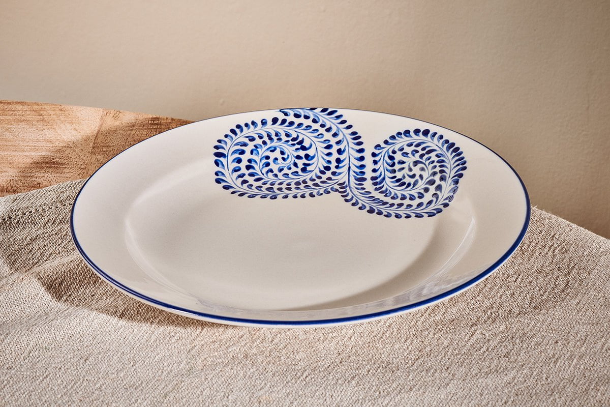 nkuku TABLEWARE Eshani Side Plate - Indigo