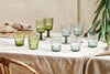 nkuku GLASSWARE Fali Wine Glass - Olive - Set of 4