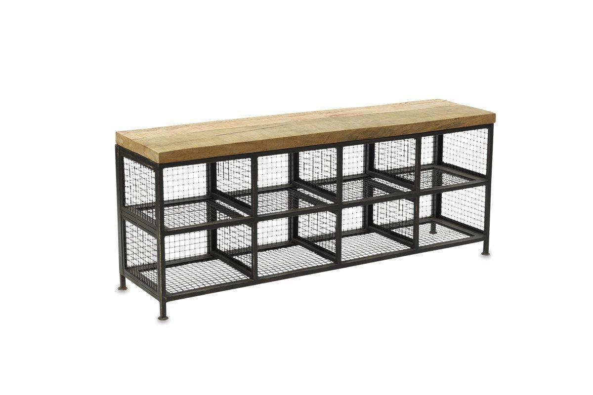 Nkuku Furniture Hasa Industrial Storage Bench