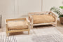 nkuku PET Hatira Mango Wood Pet Bed - Natural - Medium