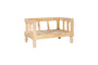 nkuku PET Hatira Mango Wood Pet Bed - Natural - Medium