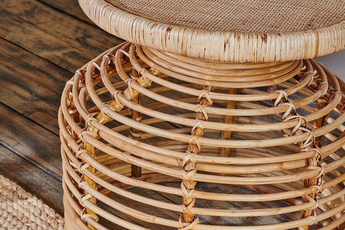 nkuku TABLES Hoian Rattan Side Table