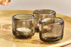 Nkuku CANDLES HOLDERS & LANTERNS Irda Glass Small Tealight