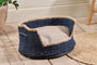 nkuku PET Jaiyuh Hemp Pet Bed
 - Indigo - Small