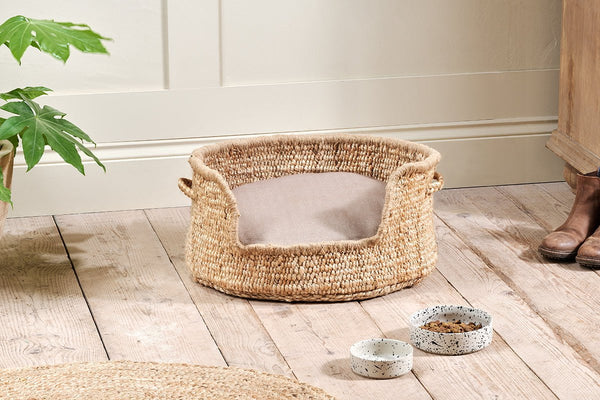 nkuku PET Jaiyuh Hemp Pet Bed - Natural - Small