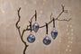 Nkuku CHRISTMAS DECORATIONS Jalshara Baubles - Antique Smoke (Set of 4)