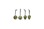 Nkuku CHRISTMAS DECORATIONS Jalshara Baubles - Moss (Set of 4)