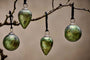 Nkuku CHRISTMAS DECORATIONS Jalshara Baubles - Moss (Set of 4)