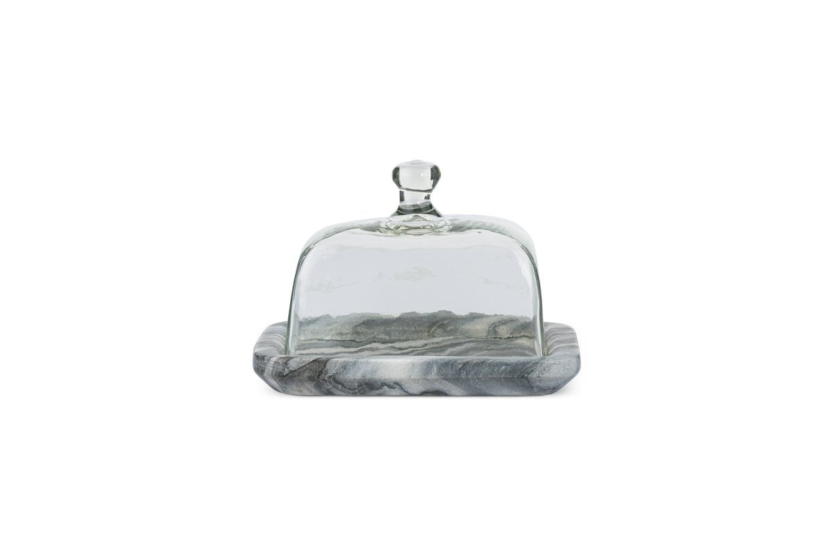 nkuku SERVEWARE Kallso Marble Butter Dish