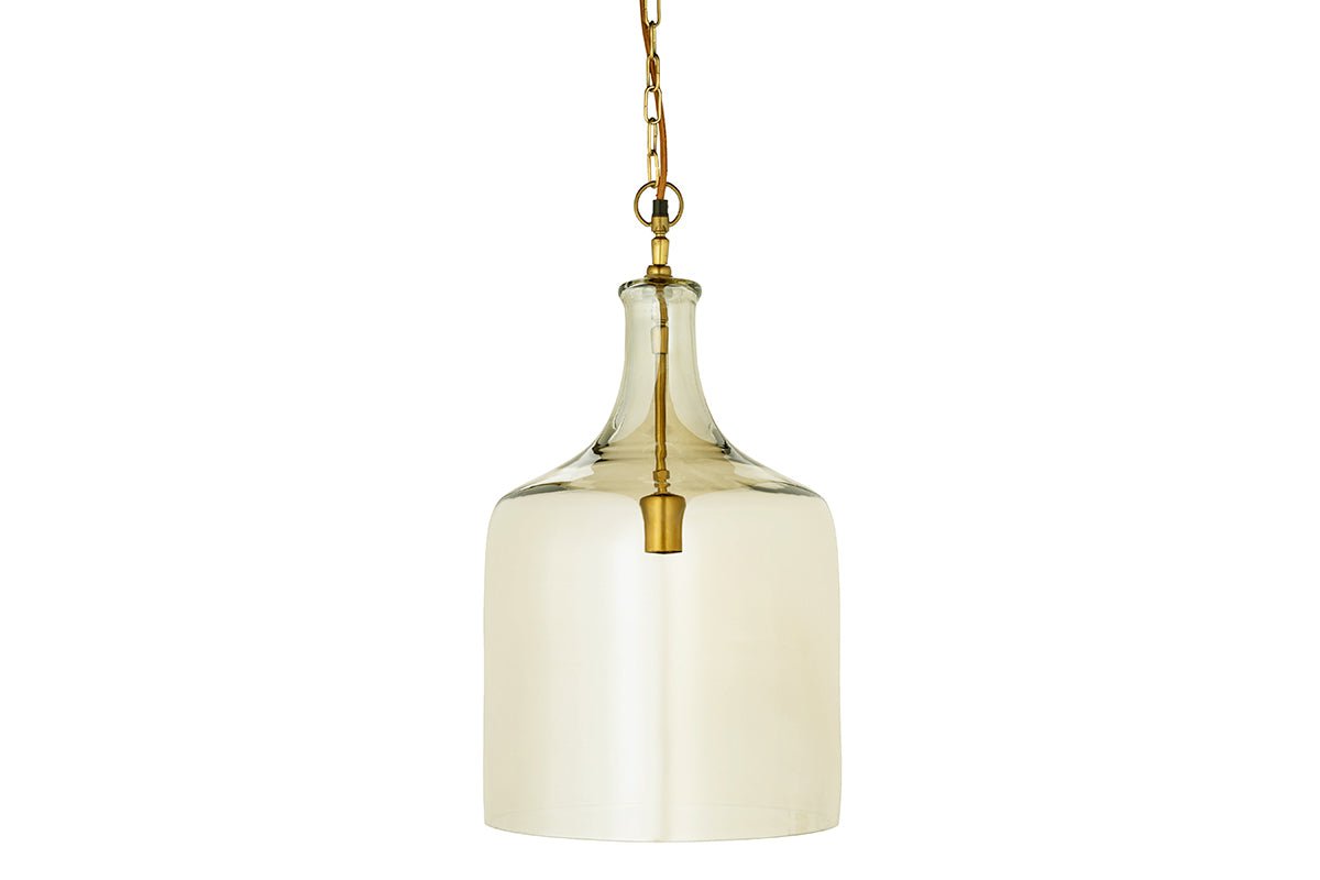 Nkuku LIGHTS Kalsi Recycled Glass Pendant Light - Lustre - Large