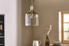 Nkuku LIGHTS Kalsi Recycled Glass Pendant Light - Lustre - Large