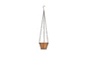 nkuku VASES & PLANTERS Kappil Terracotta And Wire Hanging Planter