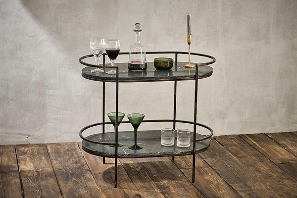 Nkuku Furniture Karoko Marble Drinks Table