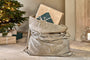 Nkuku CHRISTMAS DECORATIONS Karru Cotton Velvet Sack - Light Grey