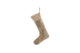 Nkuku CHRISTMAS DECORATIONS Karru Cotton Velvet Stocking - Light Grey