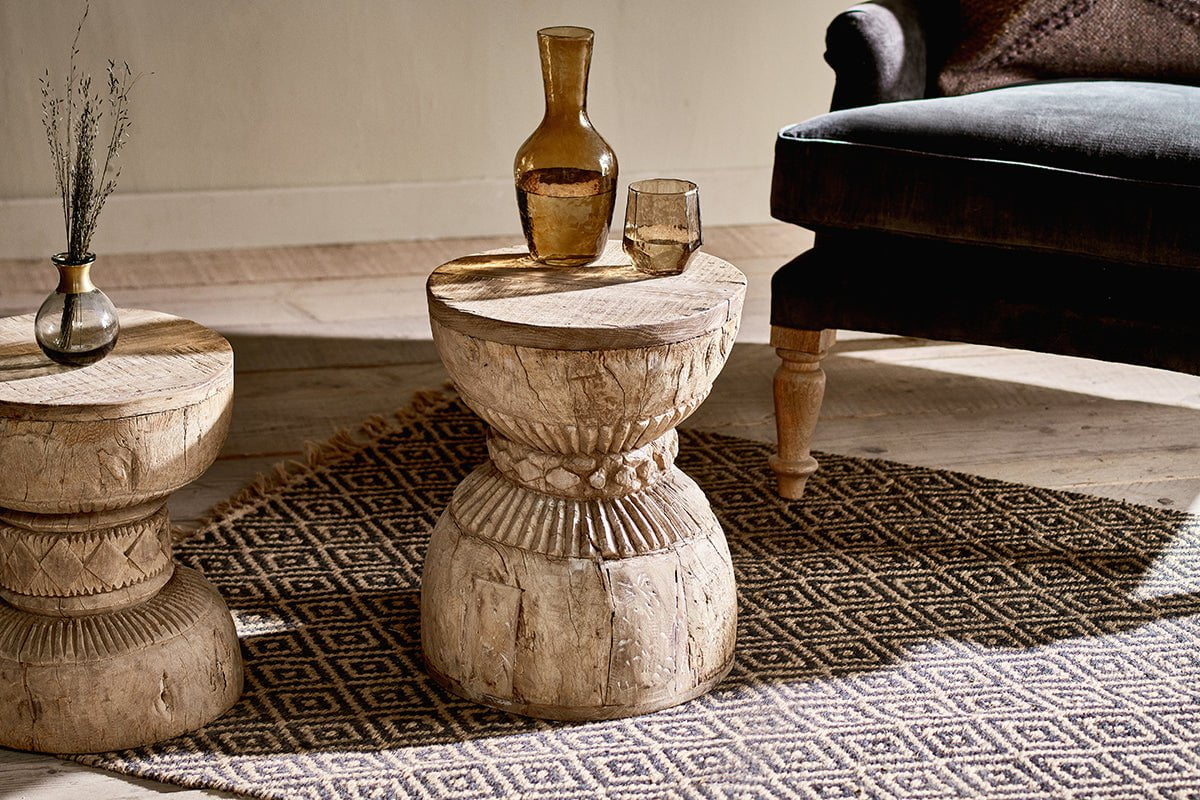 Nkuku TABLES Kashba Reclaimed Side Table