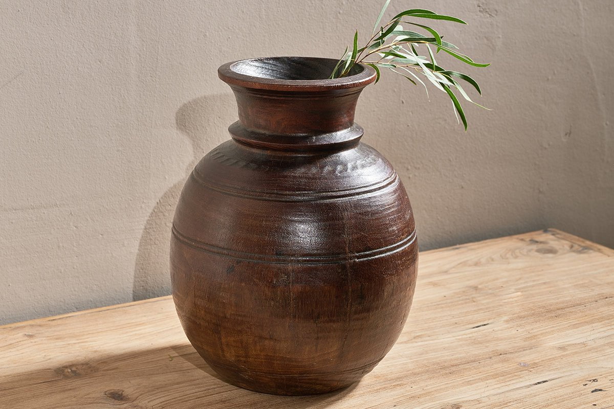 nkuku GIFT JEWELLERY & ACCESSORIES Kiaan Reclaimed Traditional Wide Pot