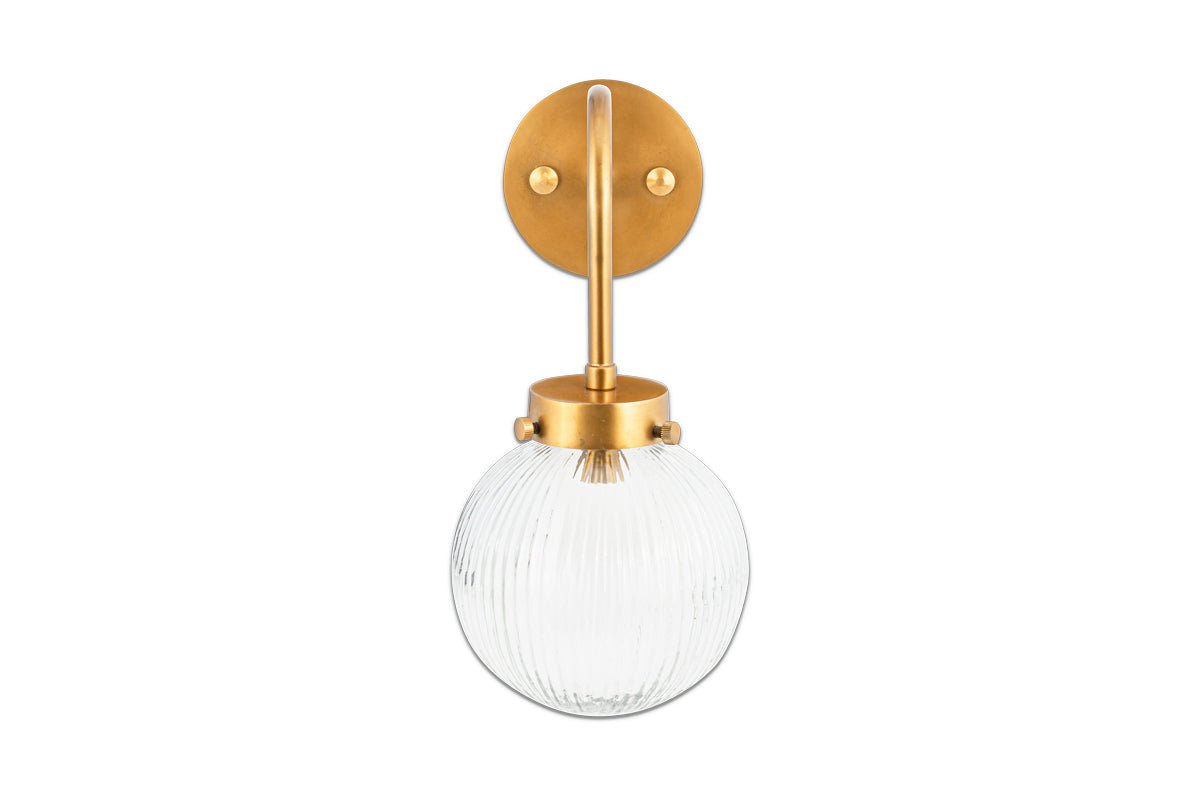 nkuku LIGHTS Konnie Bathroom Wall Lamp Globe - Clear