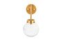 nkuku LIGHTS Konnie Bathroom Wall Lamp Globe - Clear