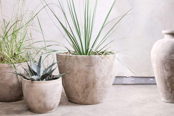 Nkuku VASES & PLANTERS Large Affiti Clay Planter