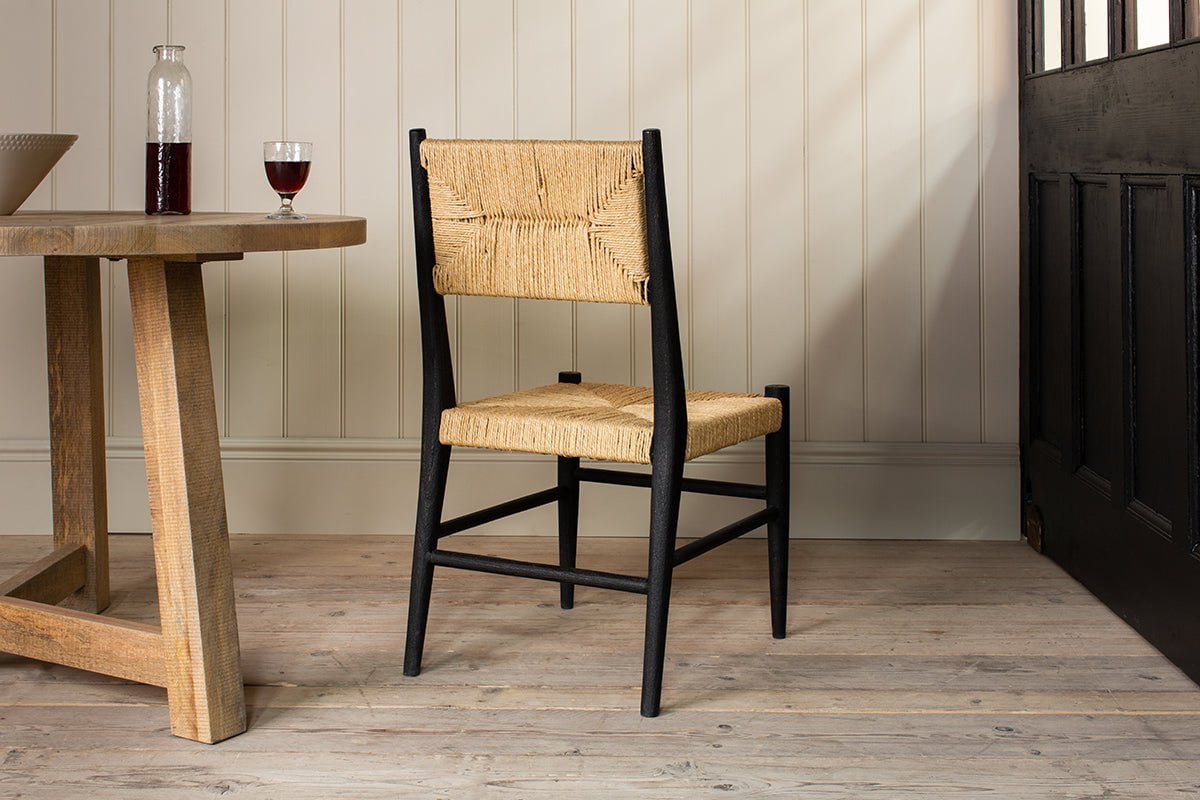 Nkuku CHAIRS STOOLS & BENCHES Lohanda Acacia & Jute Dining Chair