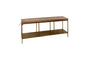 Nkuku STORAGE FURNITURE Mahi Iron & Leather bench