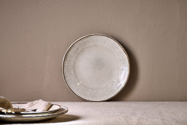 Nkuku TABLEWARE Malia Side Plate - Cream