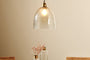 nkuku LAMPS AND SHADES Malikka Easy Fit Recycled Glass Lampshade - Clear