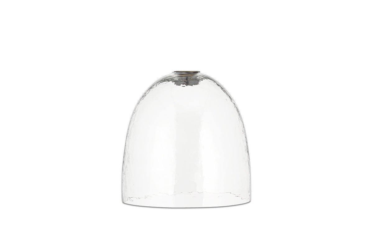 nkuku LAMPS AND SHADES Malikka Easy Fit Recycled Glass Lampshade - Clear