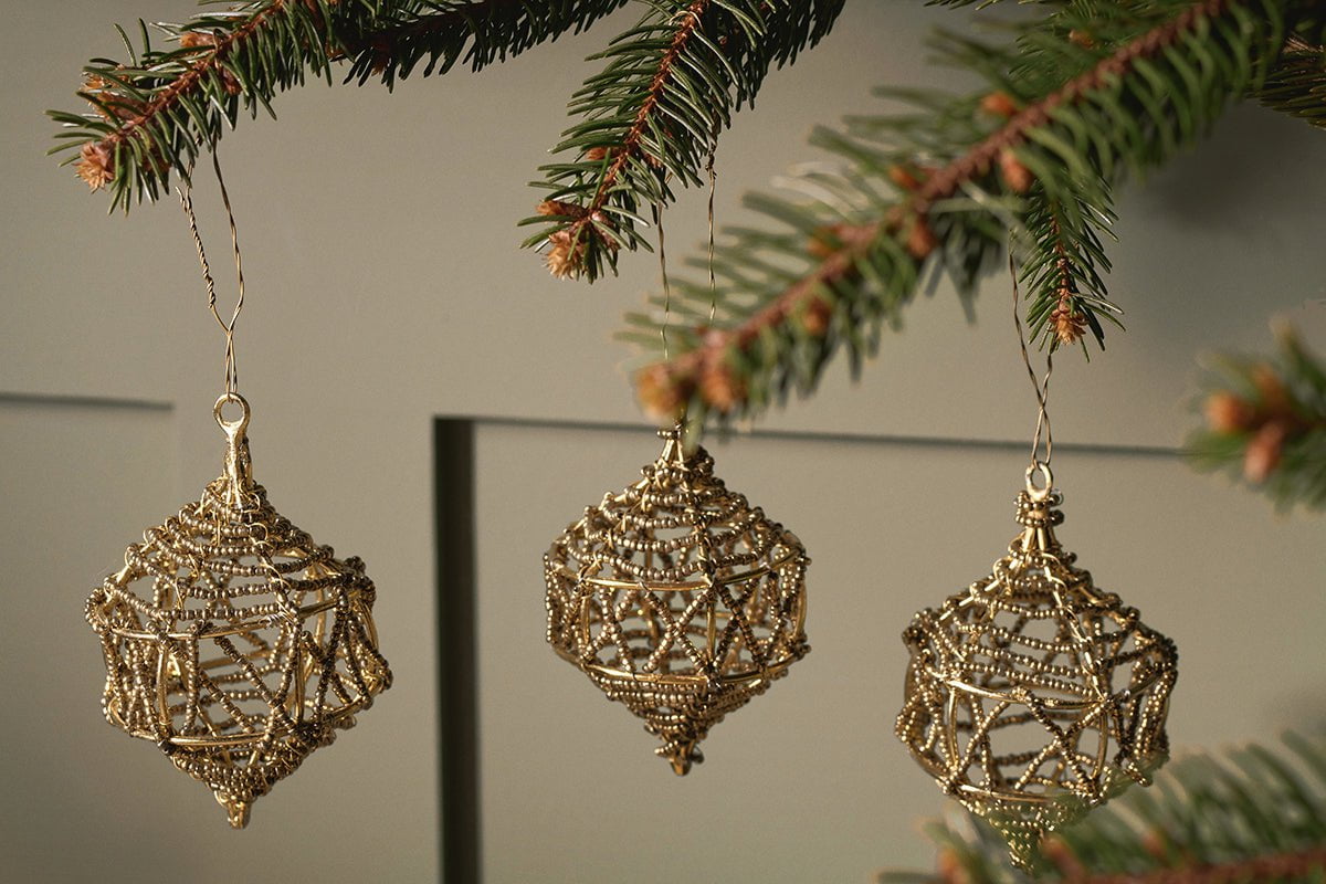 Nkuku CHRISTMAS DECORATIONS Manaka Baubles